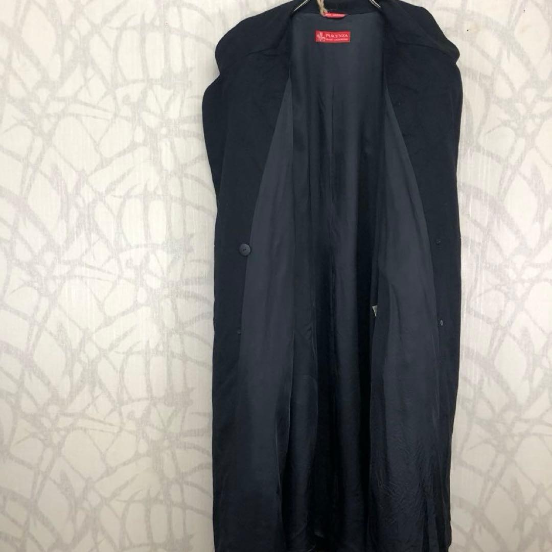 ピアチェンツァ PIACENZA カシミヤ ロングコート ブラック　R