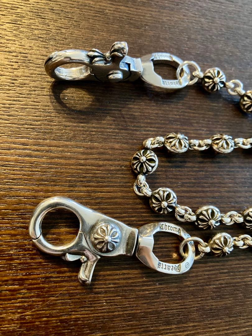 B*y様 シルバークロスボールウォレットチェーン