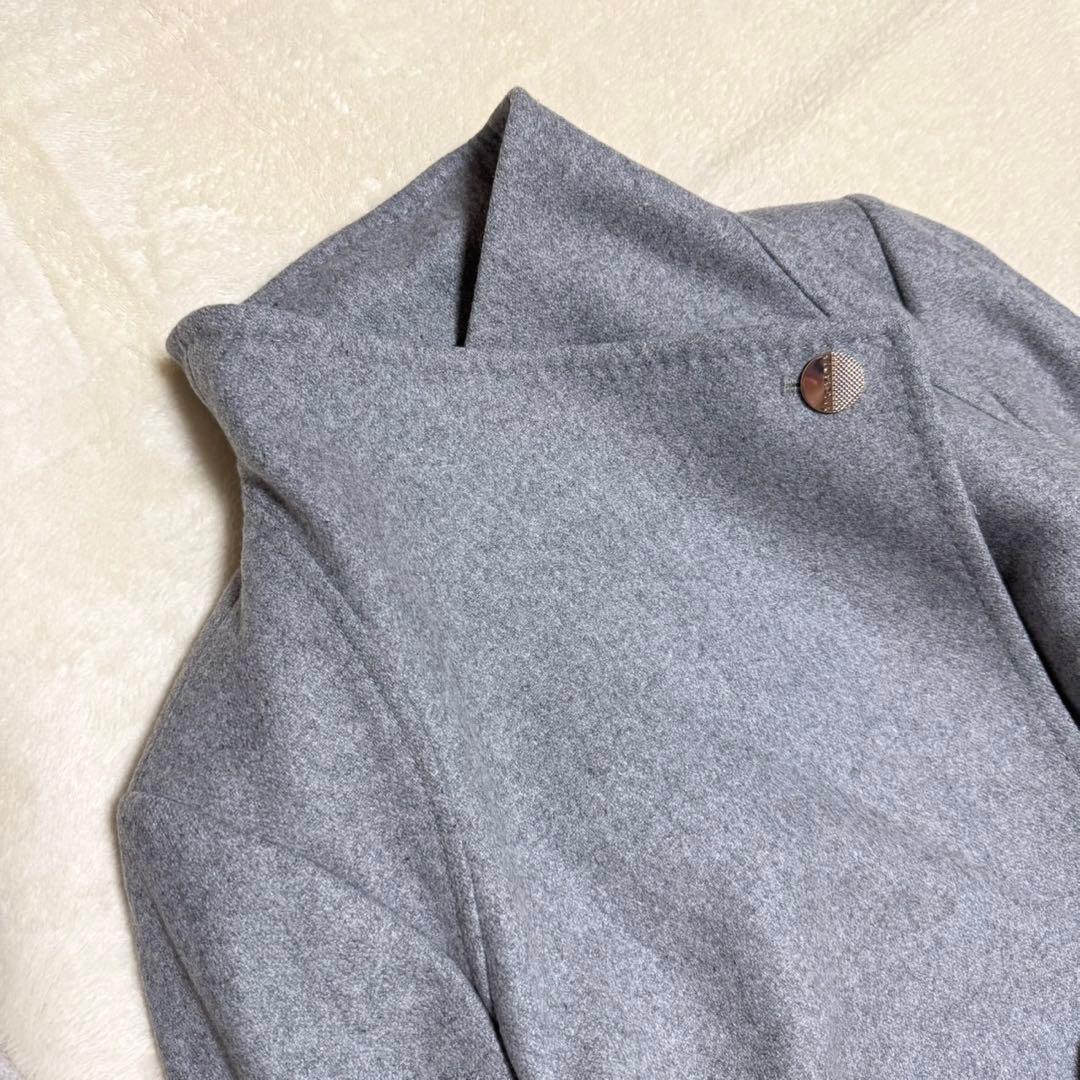 美品 テッドベイカー ショールカラー ロングコート 花柄 ルーマニア製