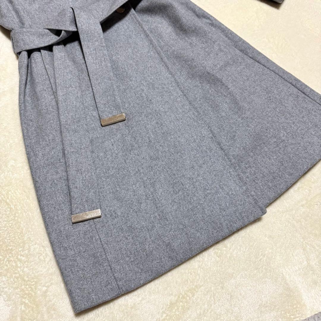 美品 テッドベイカー ショールカラー ロングコート 花柄 ルーマニア製