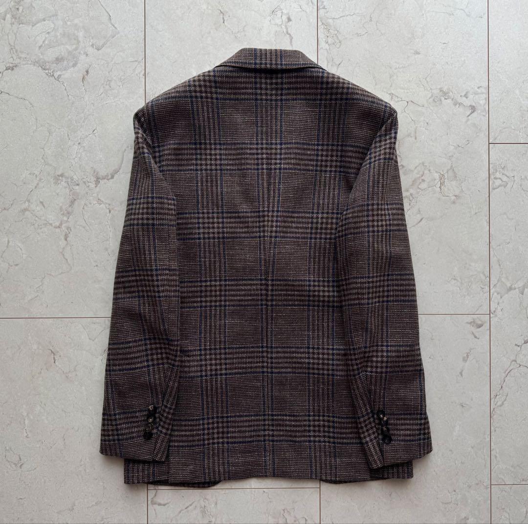 【極美品・未使用級】 LARDINI ラルディーニ 5者混ジャケット 近年ロゴ