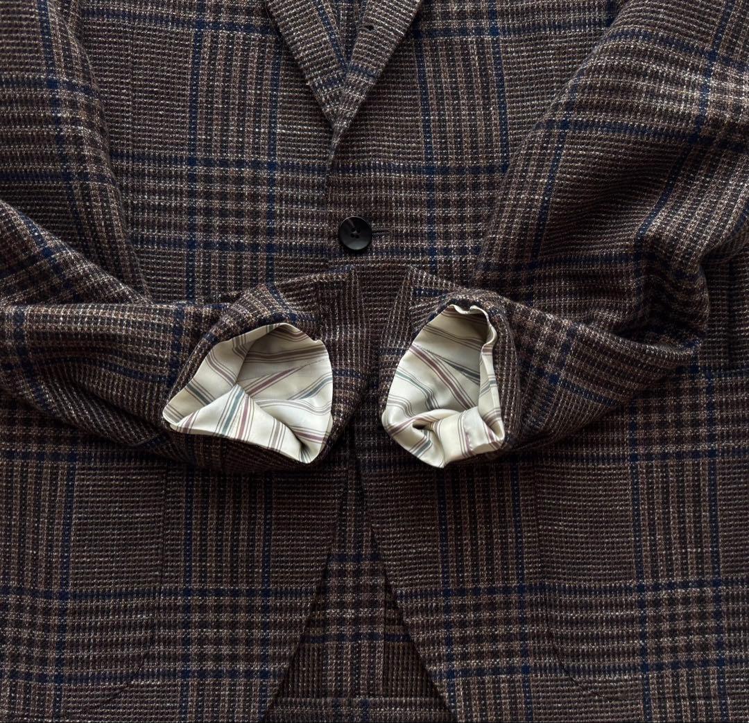 【極美品・未使用級】 LARDINI ラルディーニ 5者混ジャケット 近年ロゴ