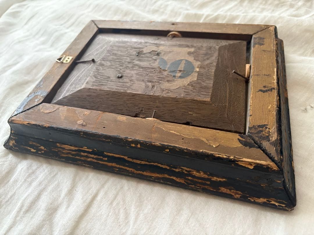 フランスアンティーク　1800年代　ポートレート　肖像画　オイルペインティング