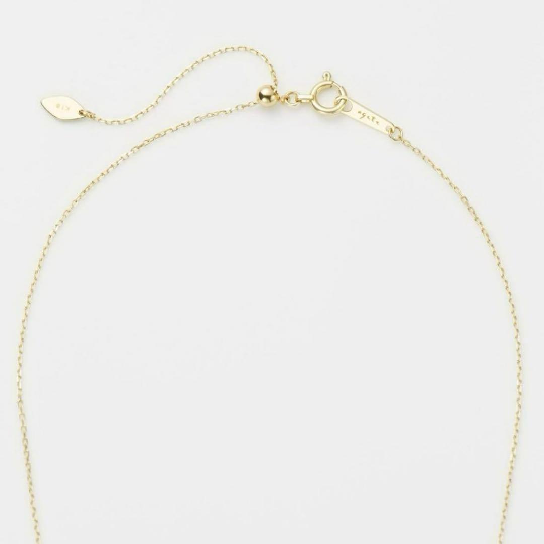 【現行品】agete K18 0.2ct ダイヤモンド ネックレス