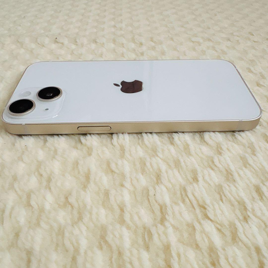 Apple iPhone 14 本体 スターライト 128GB ケーブル付き