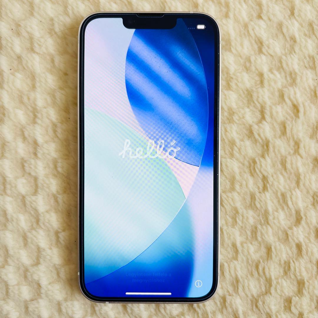 Apple iPhone 14 本体 スターライト 128GB ケーブル付き