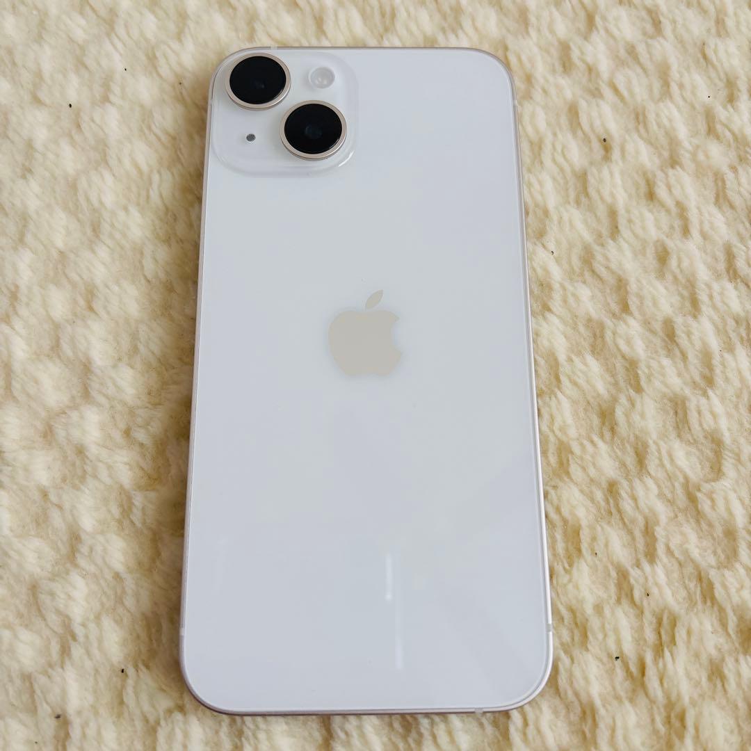 Apple iPhone 14 本体 スターライト 128GB ケーブル付き