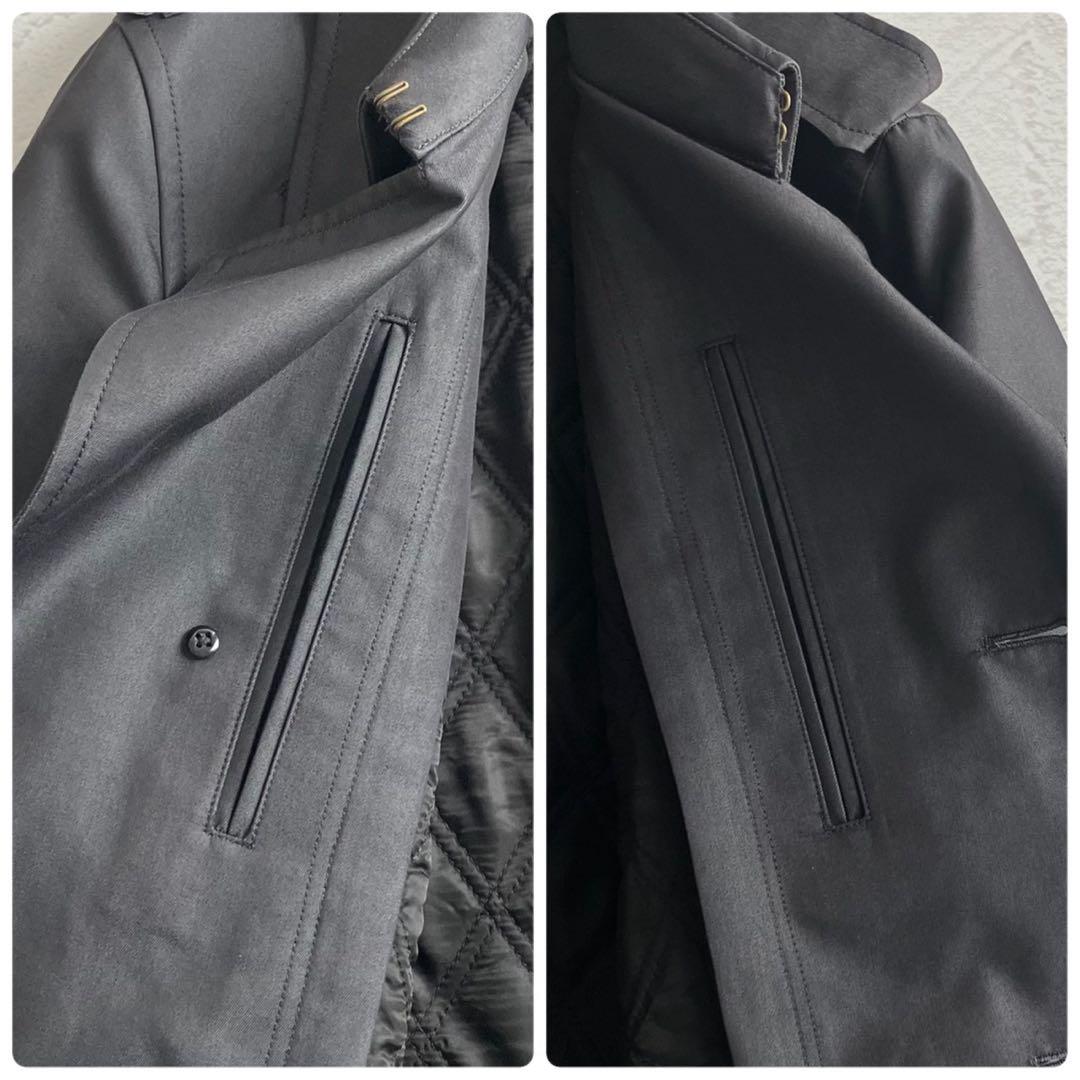 【未使用級】アクアスキュータム ロンドン トレンチコート ブラック 日本製 36