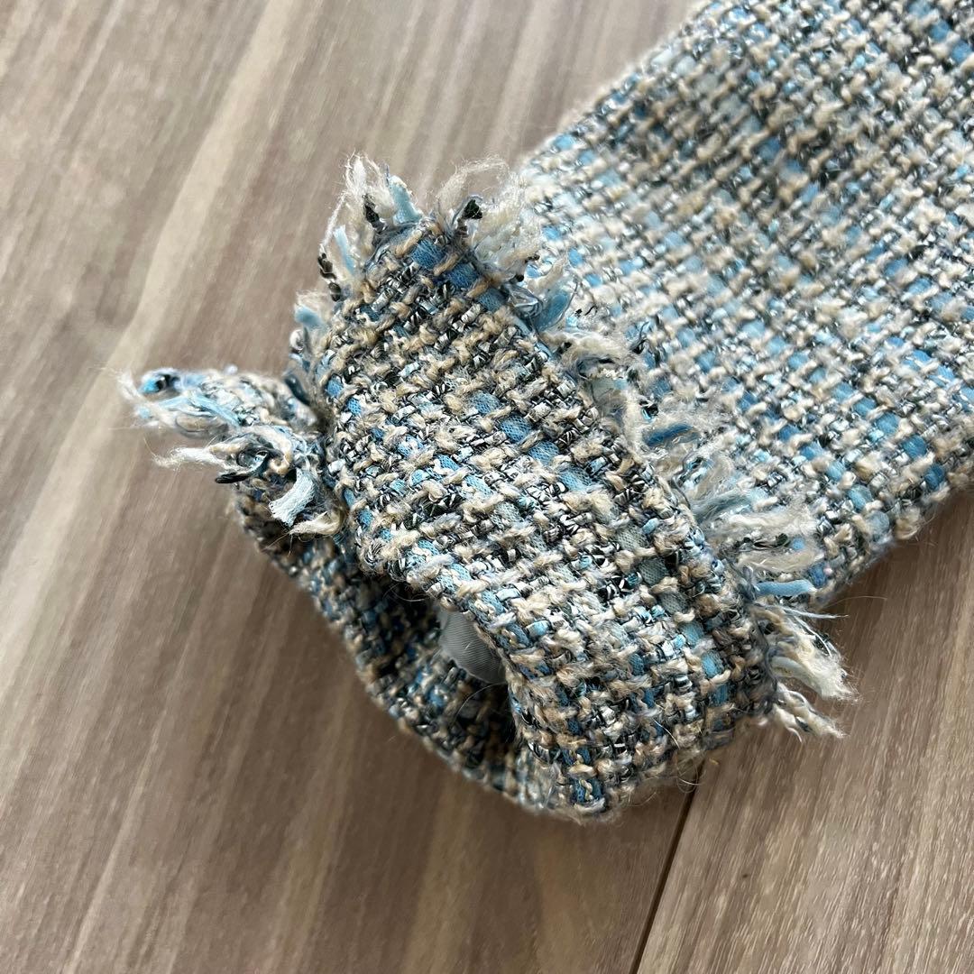 美品【期間限定出品】23区 リントンツイード ノーカラージャケット 38