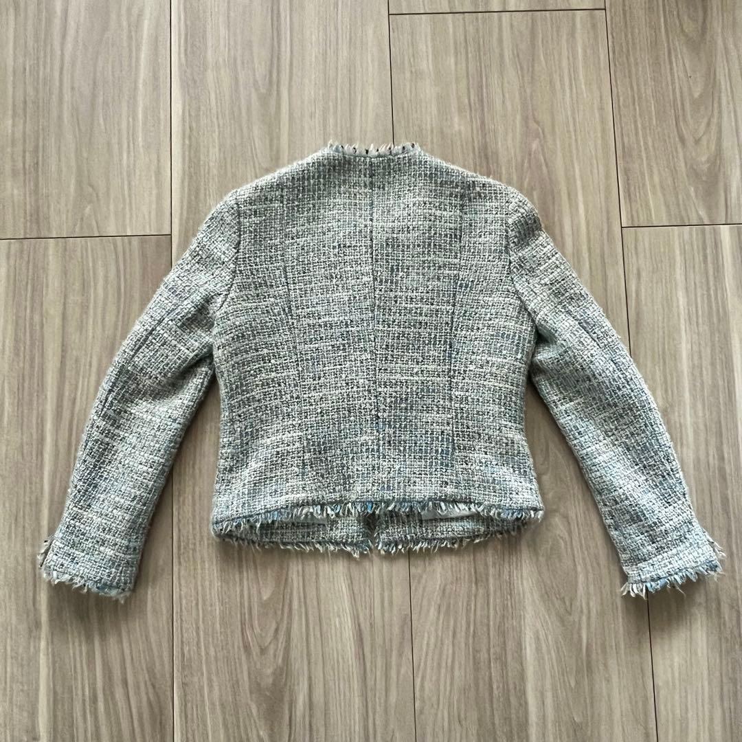 美品【期間限定出品】23区 リントンツイード ノーカラージャケット 38