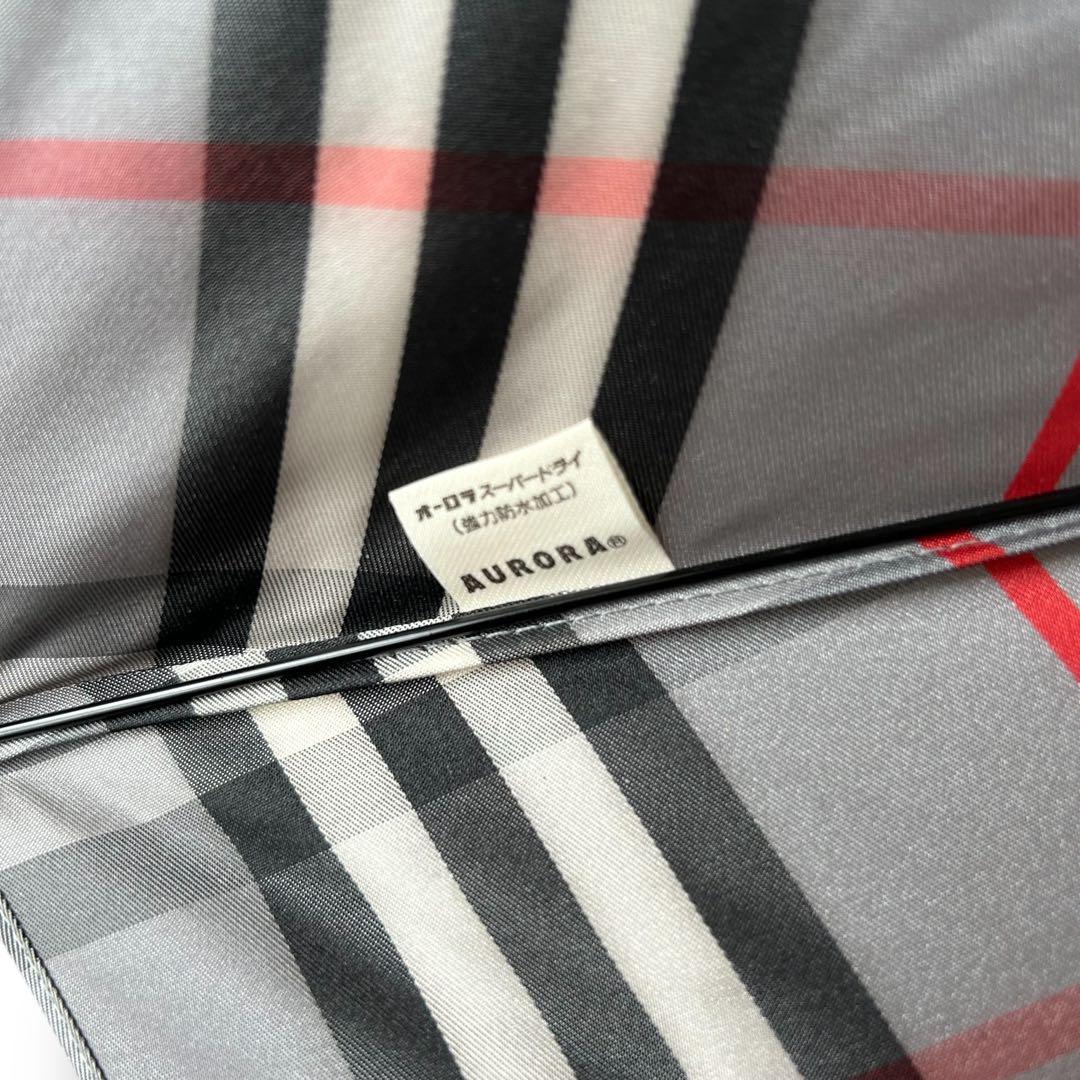 【新品タグ付き】Burberry　折りたたみ傘　グレー　ノバチェック