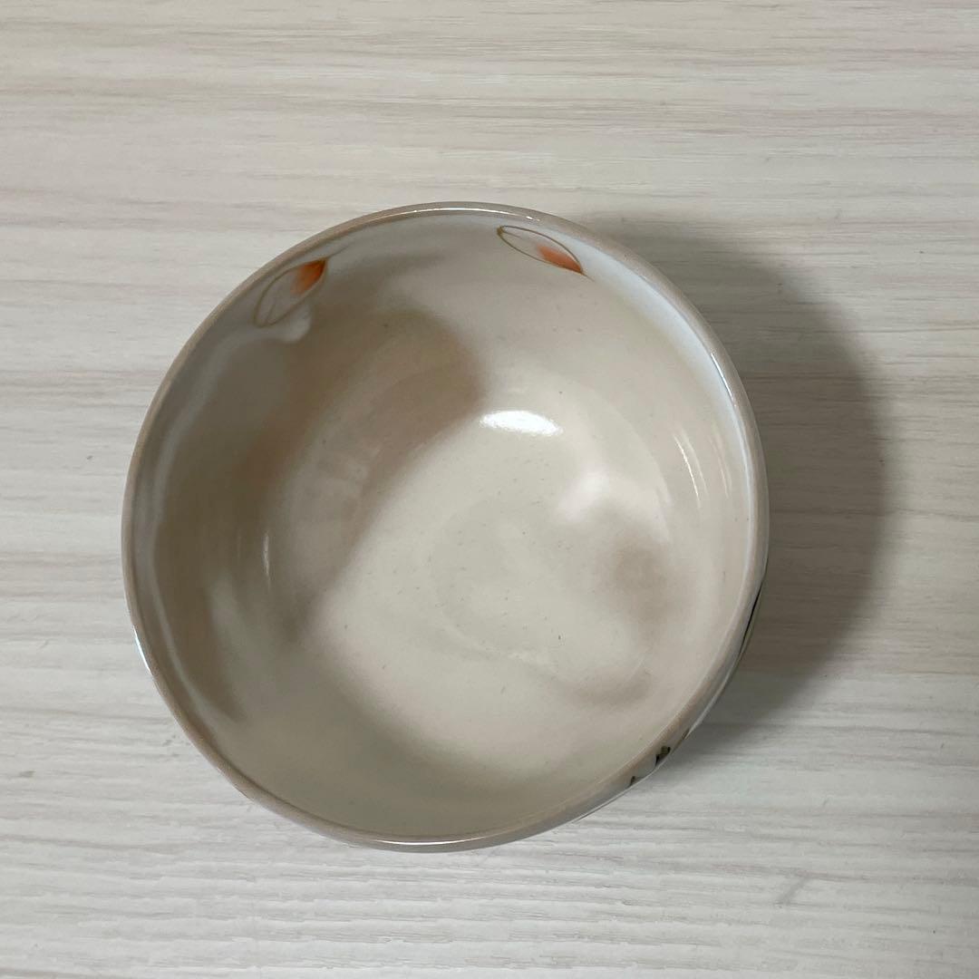 陶あん　京焼　伝統工芸色絵付け 湯呑み茶碗 桜　（お皿付き）