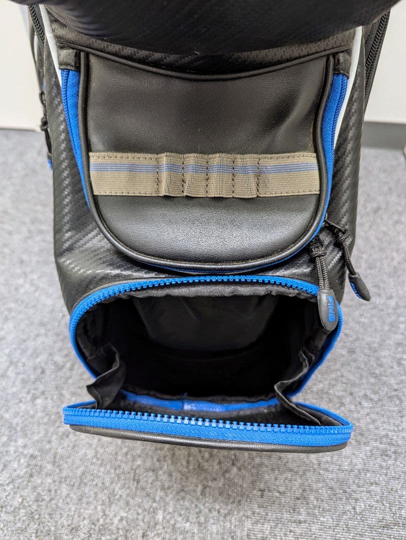 【美品】【希少】PING カートバッグ DLX 黒/青 USオーダー 2015年