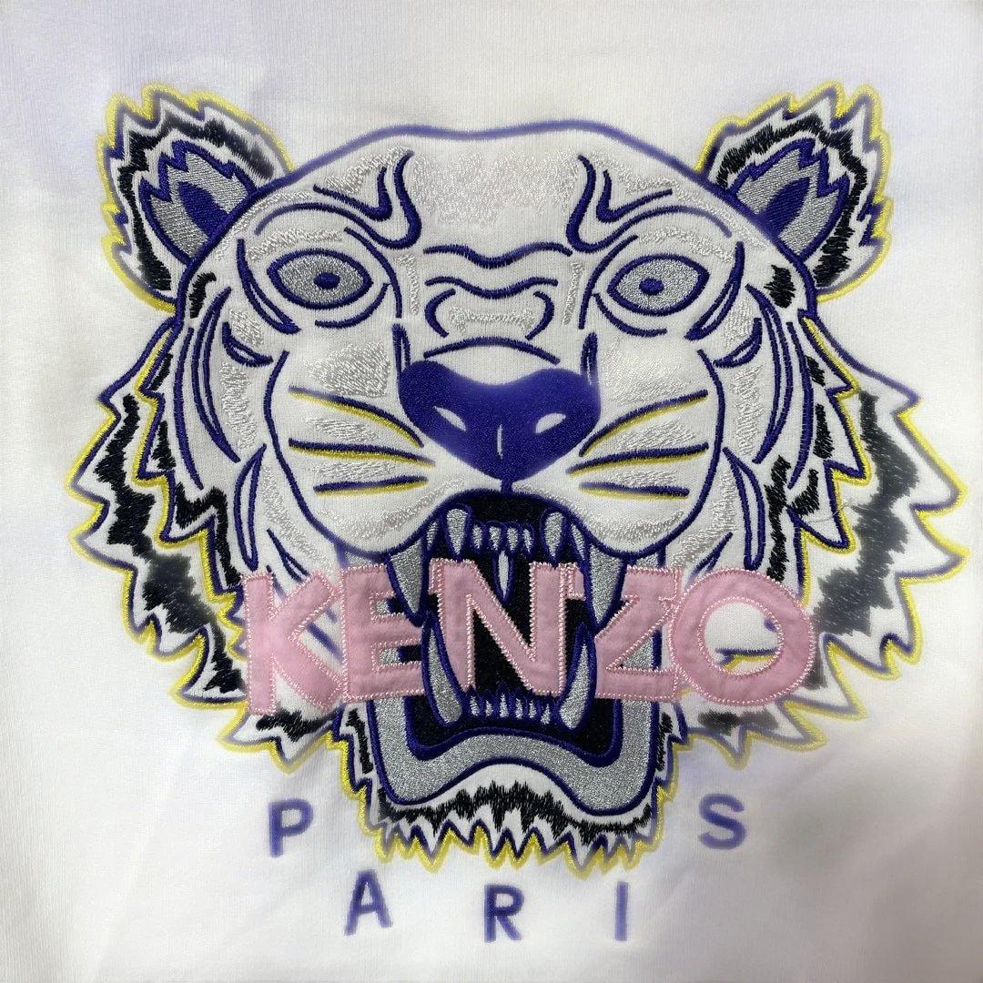 KENZO トラ刺繍 ホワイト スウェット S