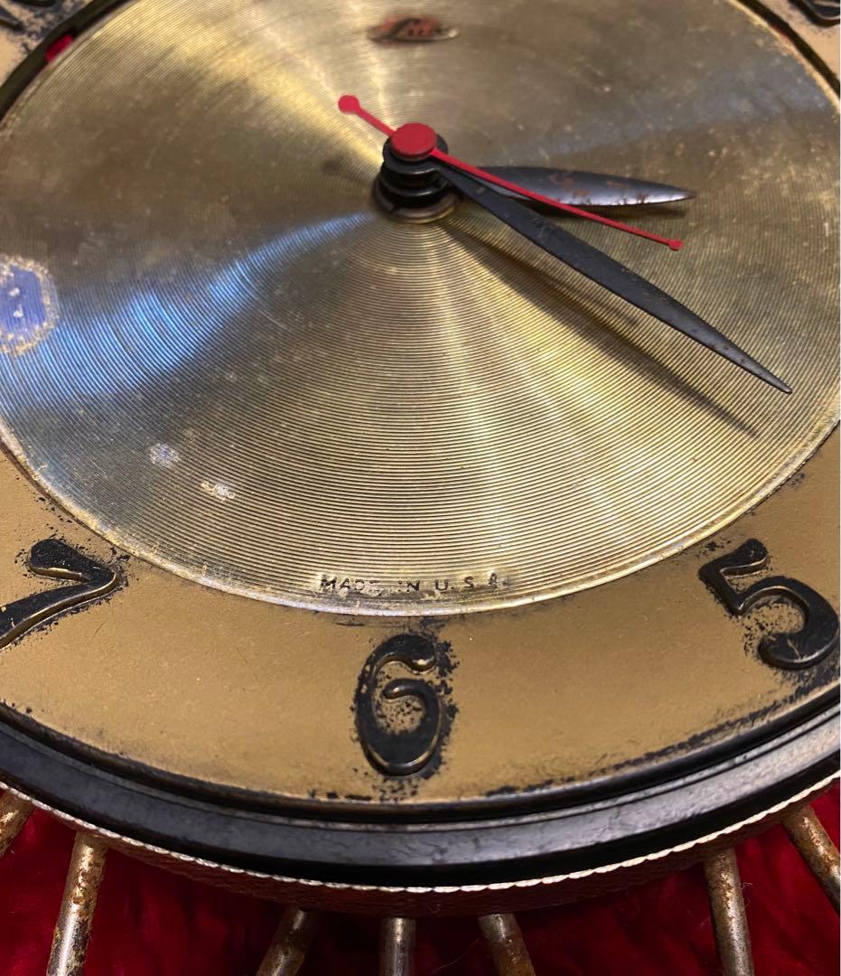 '50s '60s ビンテージ　壁掛け時計　フィフティーズ　アトミック　家具