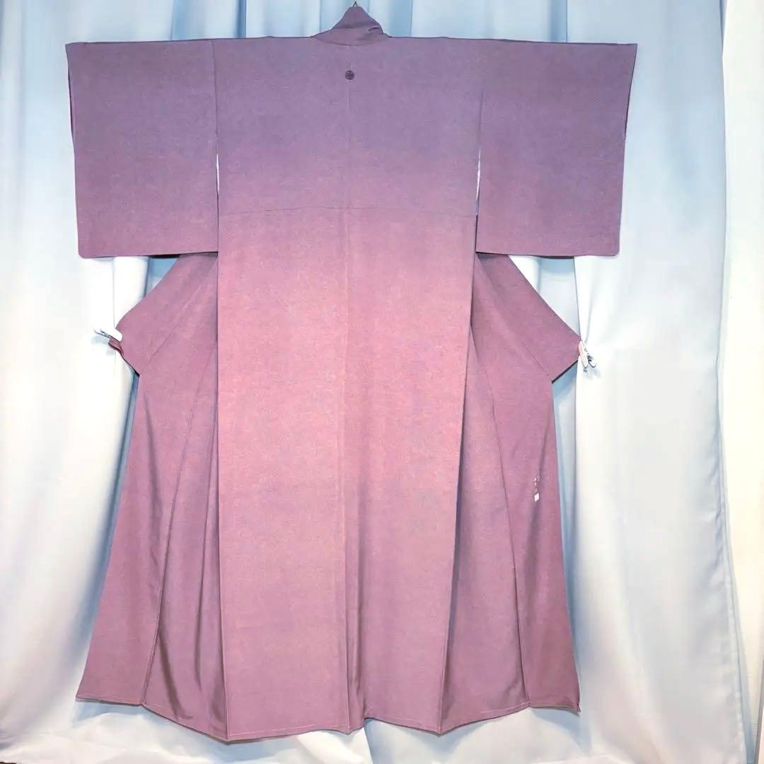 ま*も様 正絹　鮫小紋　江戸小紋　袷　作家　しつけ　未着用　紋付　フルセット　フ