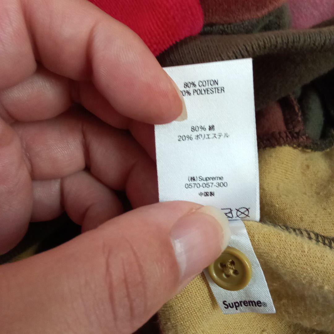 トップス Supreme 20AW Patchwork Velour L/S Polo