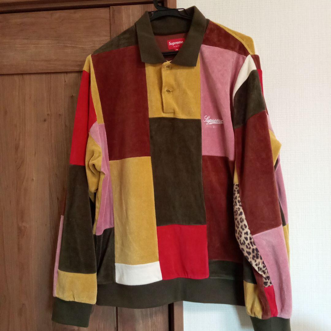 トップス Supreme 20AW Patchwork Velour L/S Polo
