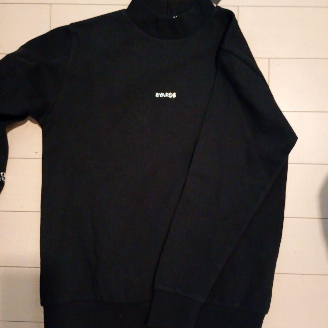 8YARDS ブラック モックネックプルオーバー S