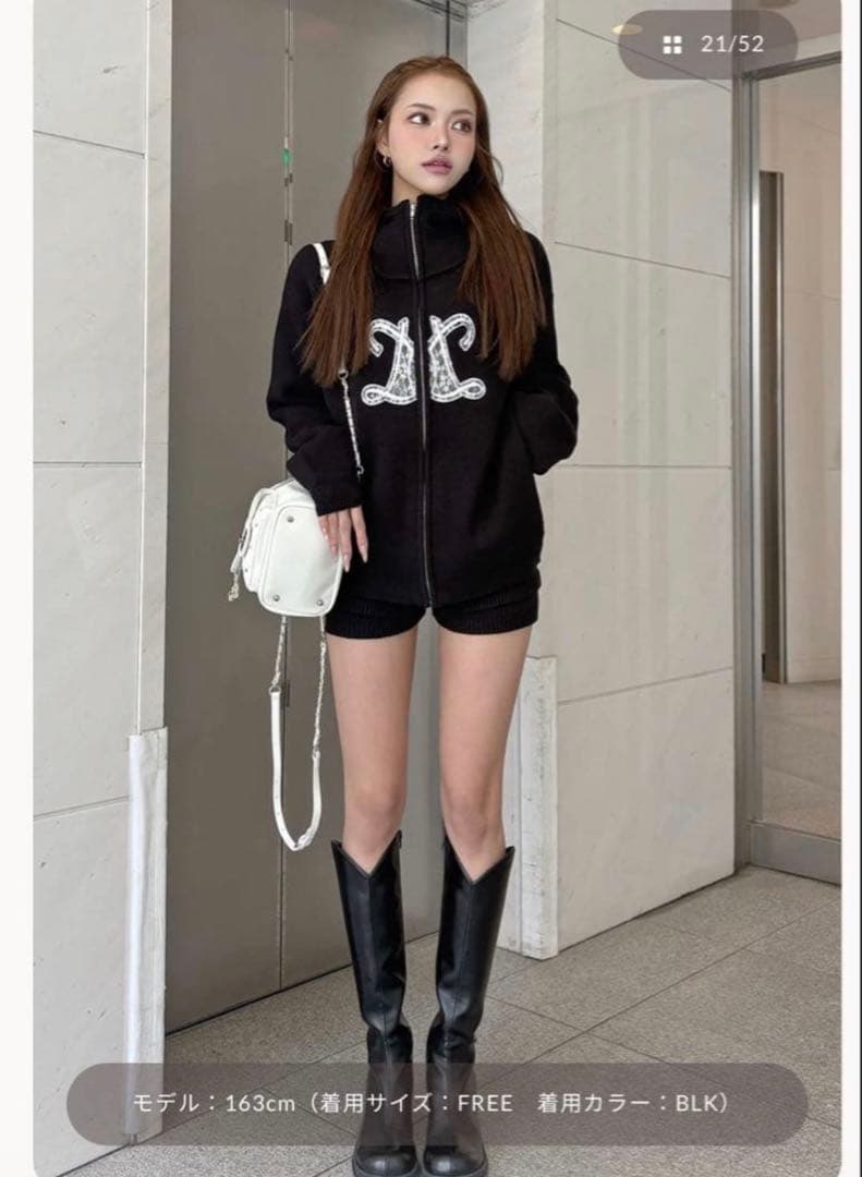 新品Darich ダーリッチ インフィニティロゴパンツニットセットアップ 黒