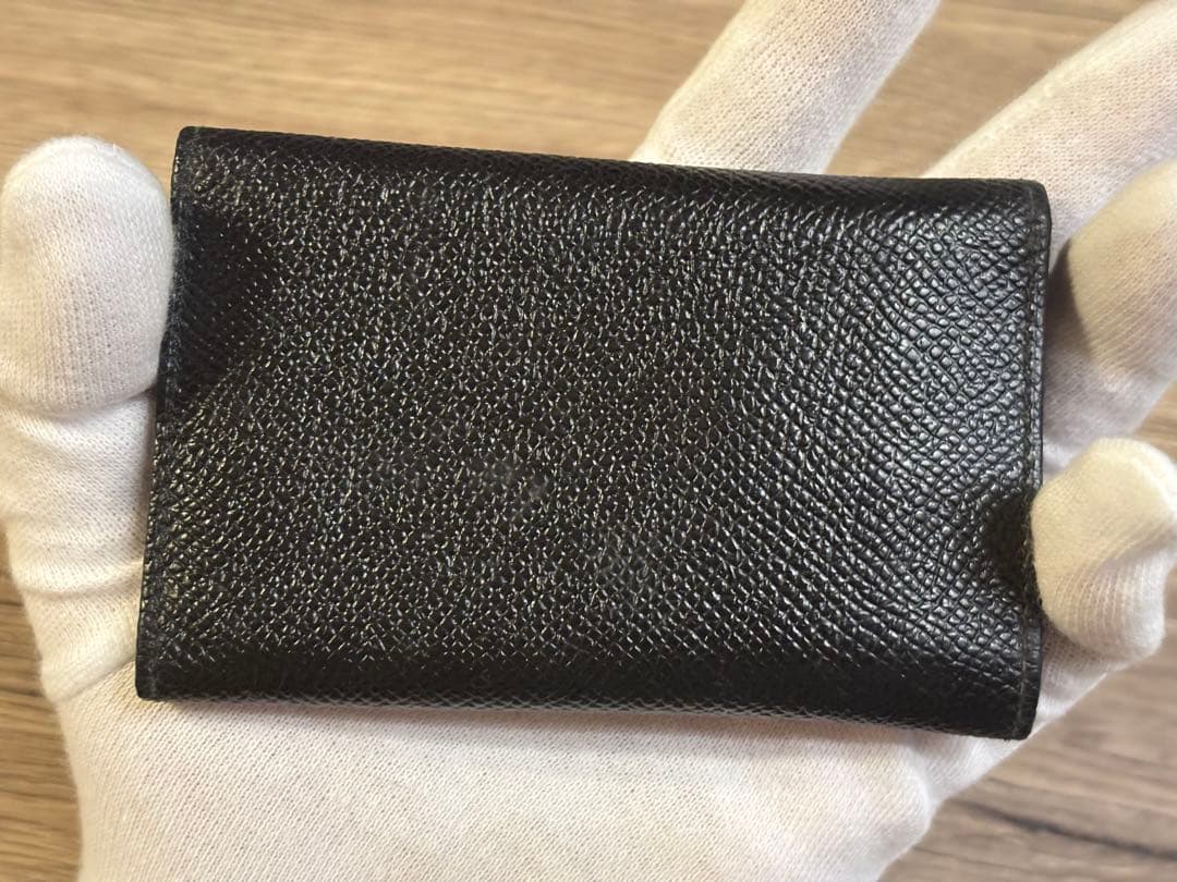 【極美品】ブルガリBVLGARI ブラックレザーキーケース　6連