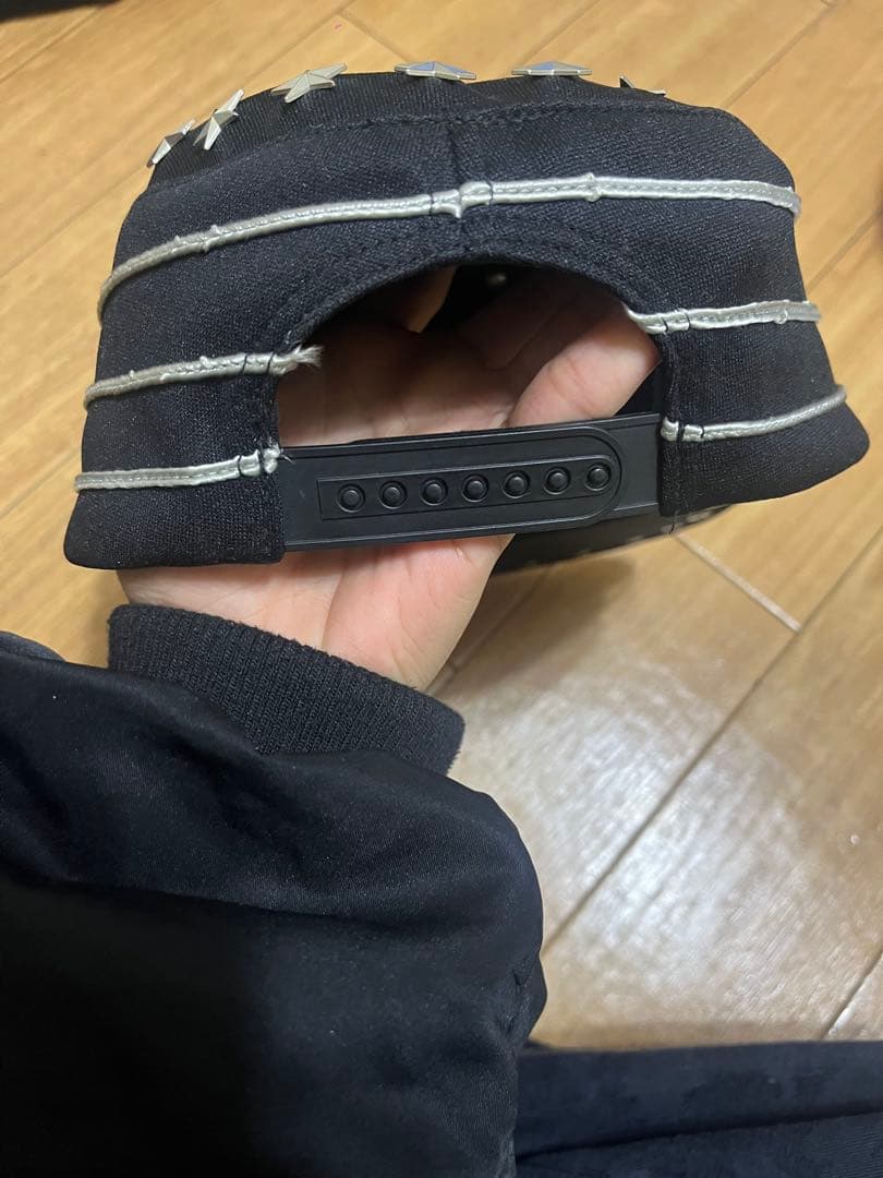 SUPREME 黒 星柄キャップ 1994-2025