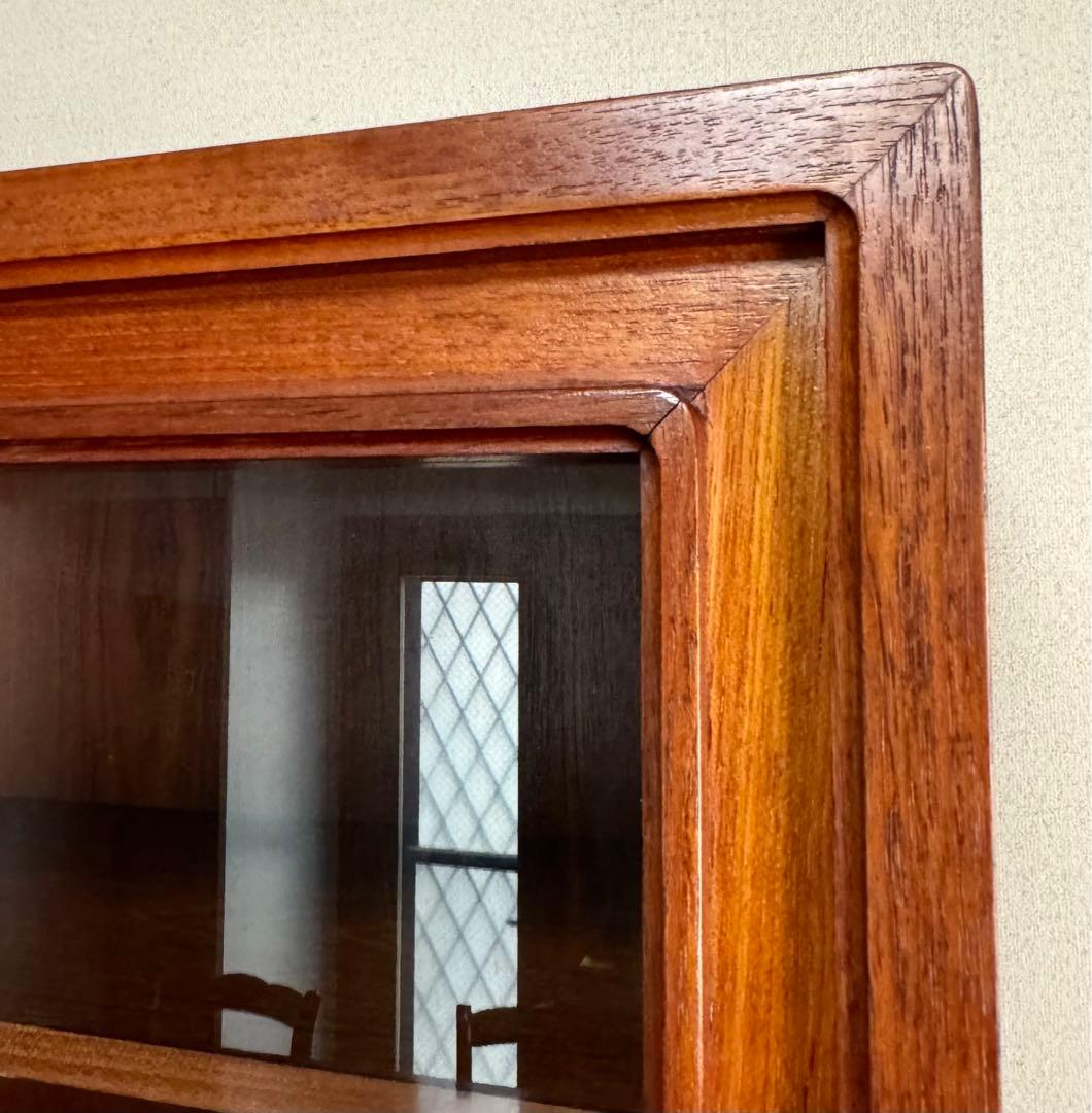 北欧テイスト チーク材ヴィンテージ キッチンボード 食器棚 国産高級収納家具