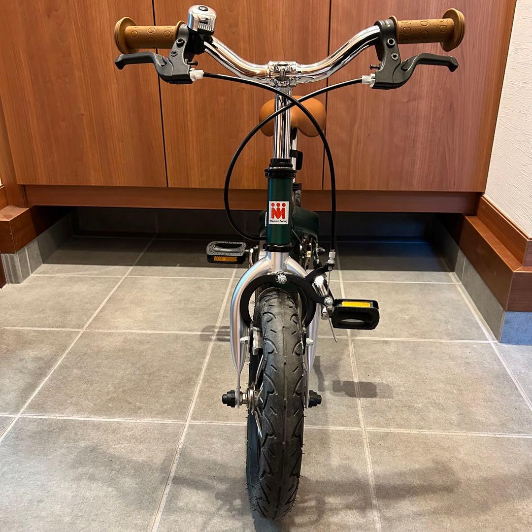 【美品】へんしんバイク 12インチ 限定 フォレストグリーン スタンド付き