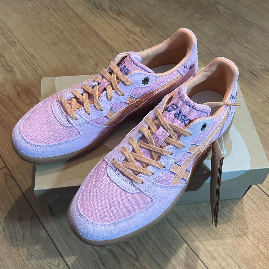 新品　25 スカイハンド　ピンク　SKYHAND OG　スエード　ASICS