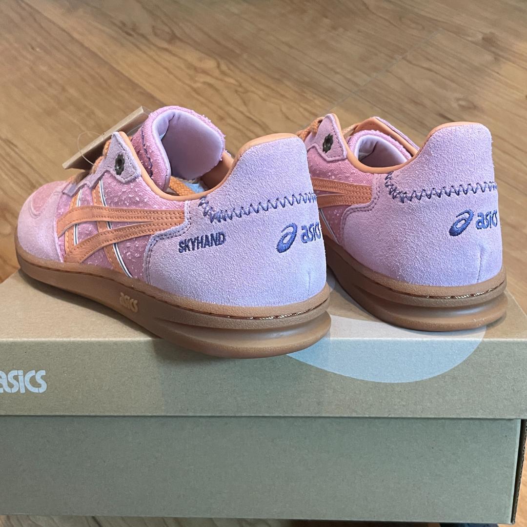 新品　25 スカイハンド　ピンク　SKYHAND OG　スエード　ASICS