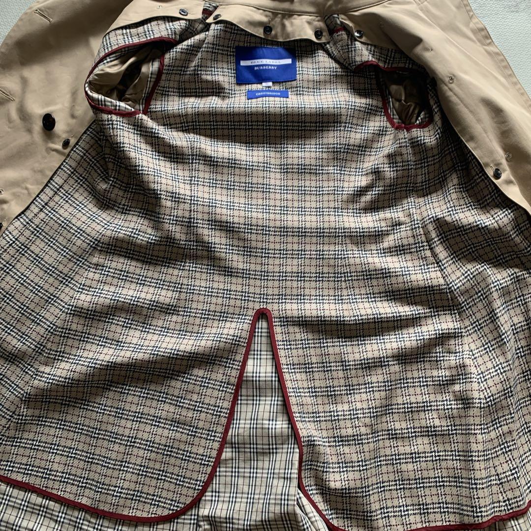 バーバリーブルーレーベル トレンチコート 36サイズ ウールライナー付き