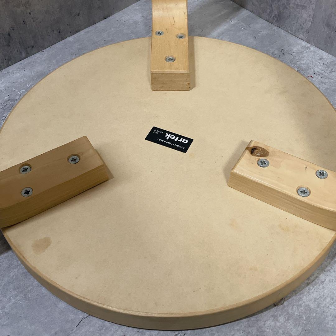 Artek アルテック スツール60 3本脚 レッド 正規品シール有 2012年