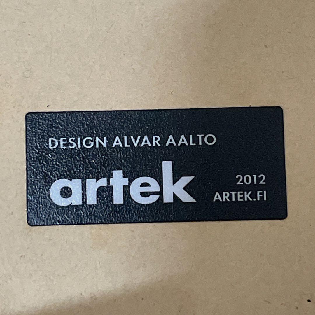 Artek アルテック スツール60 3本脚 レッド 正規品シール有 2012年