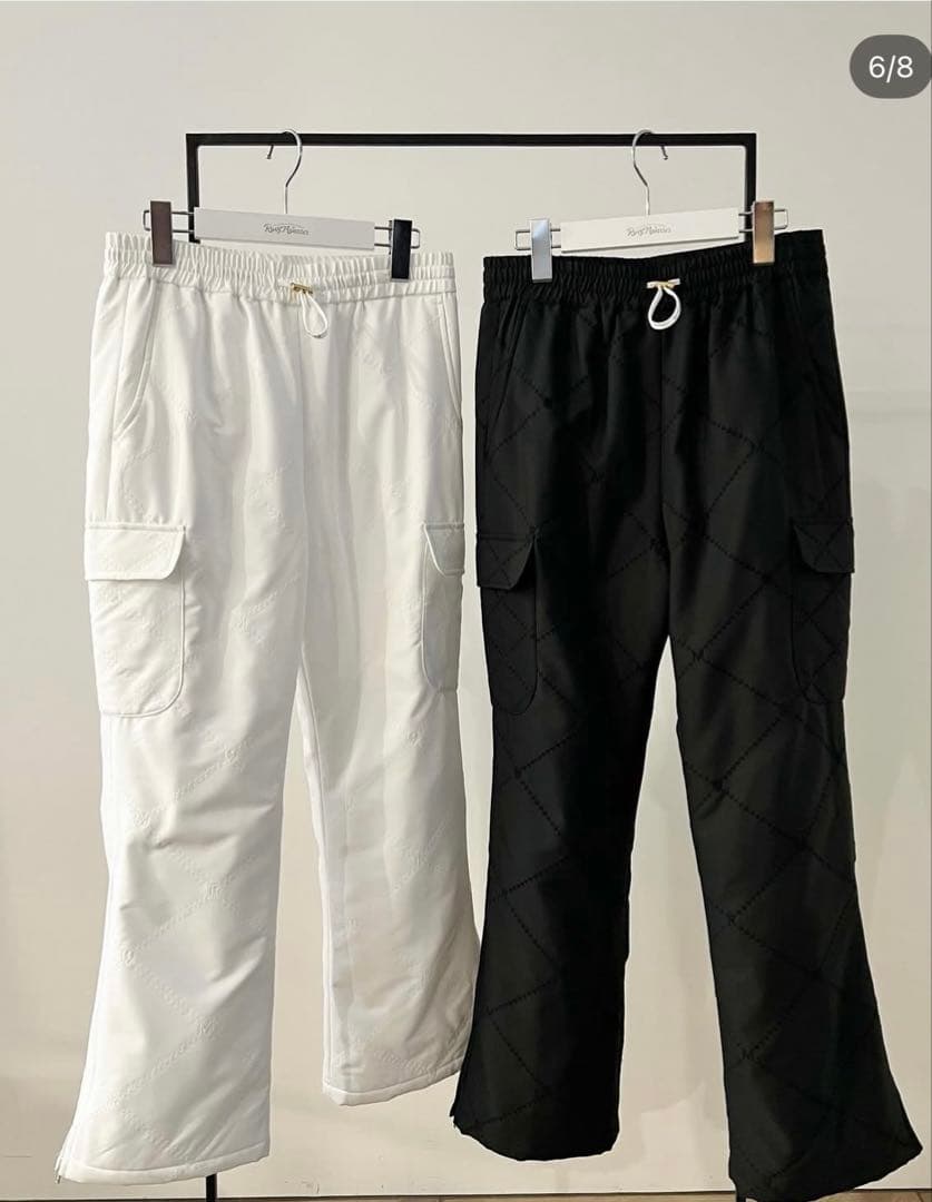 【美品】RM heart quilting pants ブラック