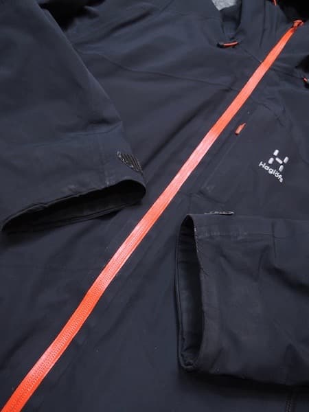 ホグロフス 防水中綿ストレッチジャケット◆スノボー/スノー/メンズLサイズ/黒