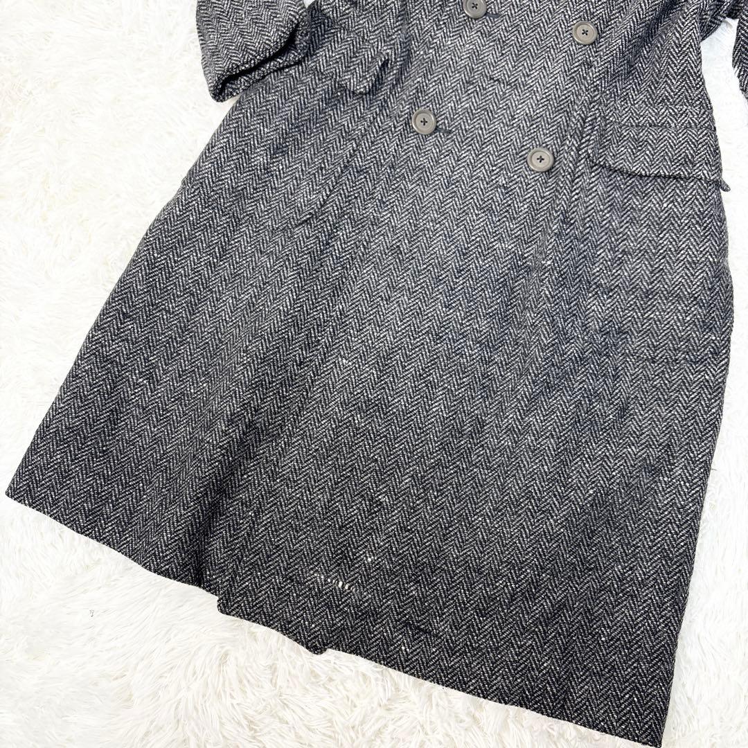 ☆美品☆Burberrys チェスターコート ヘリンボーン ダブル ツイード