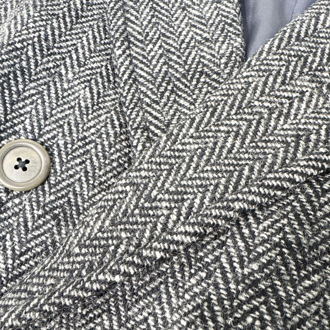 ☆美品☆Burberrys チェスターコート ヘリンボーン ダブル ツイード