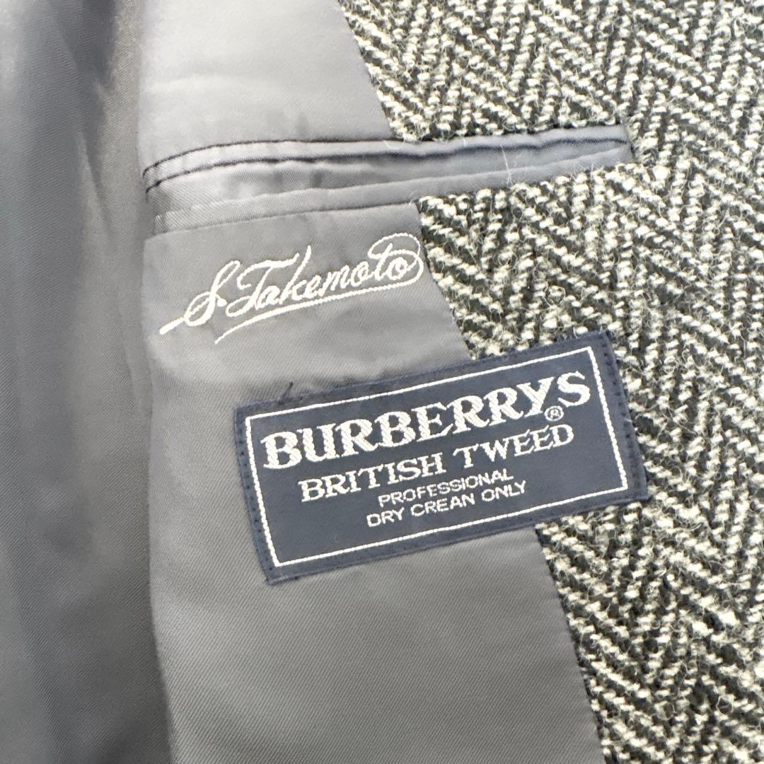 ☆美品☆Burberrys チェスターコート ヘリンボーン ダブル ツイード