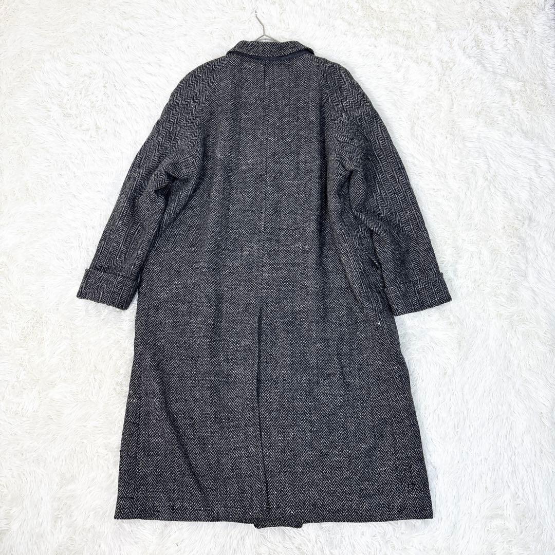 ☆美品☆Burberrys チェスターコート ヘリンボーン ダブル ツイード