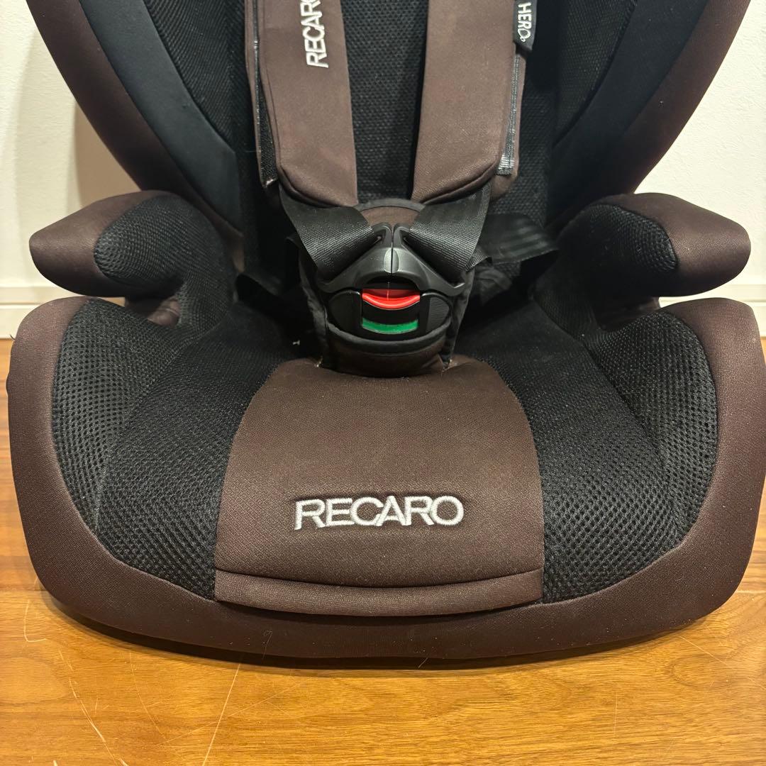 美品 RECARO チャイルドシート ブラウン 上位機種　HERO搭載機種