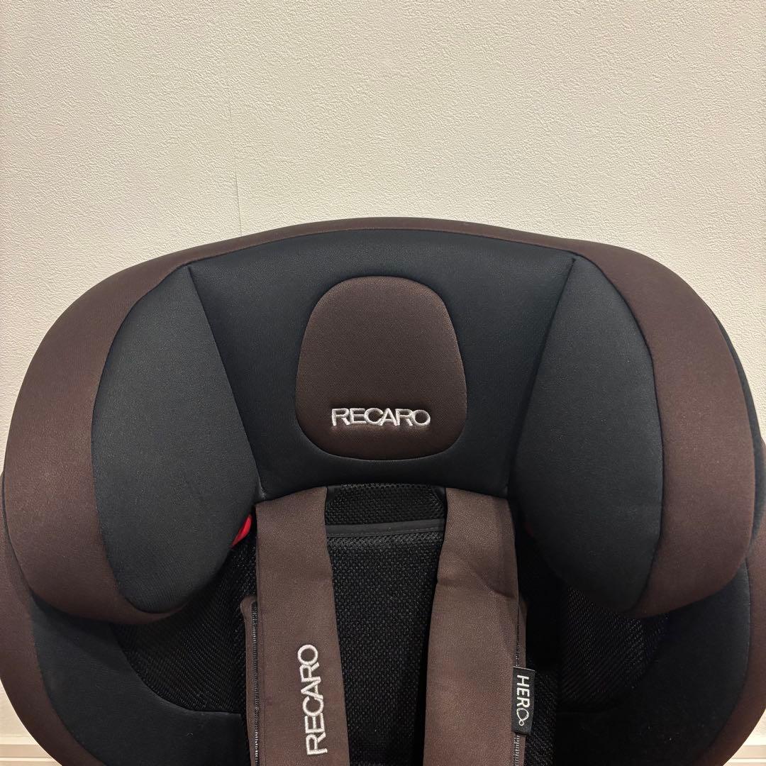 美品 RECARO チャイルドシート ブラウン 上位機種　HERO搭載機種