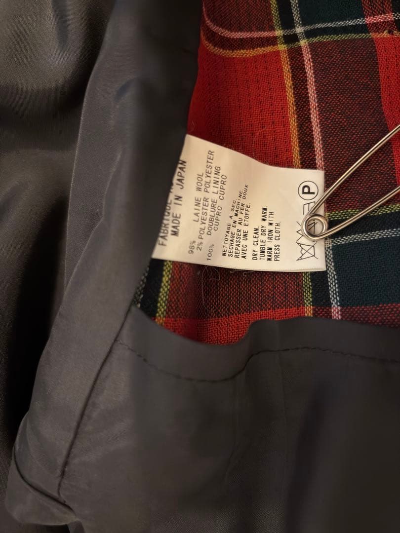 Y’s ウールジャケット チェック裏地 Yohji Yamamoto