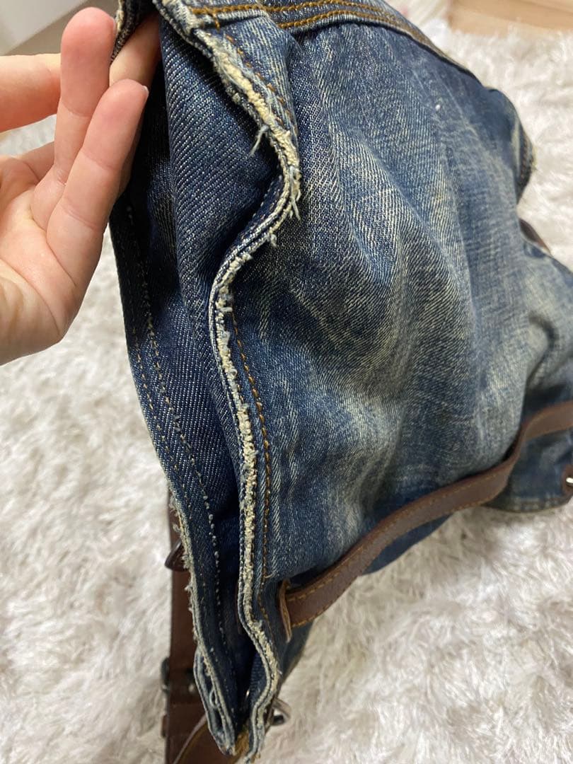 miu miu デニム　ショルダーバッグ