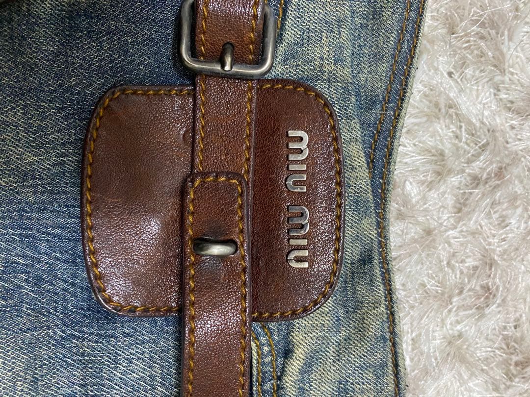 miu miu デニム　ショルダーバッグ