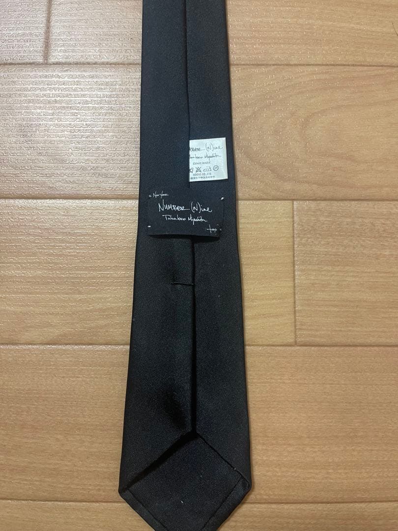 初期　NUMBER (N)INE ブラック ネクタイ