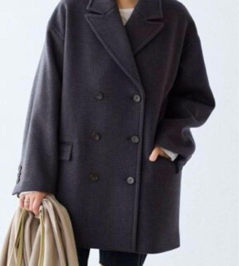 24AW スーパー140ビーバージャコット チェック コート