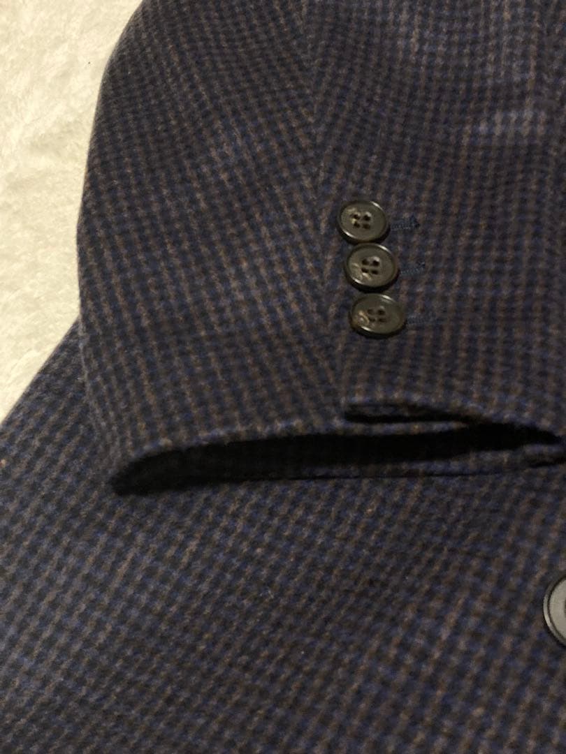 24AW スーパー140ビーバージャコット チェック コート