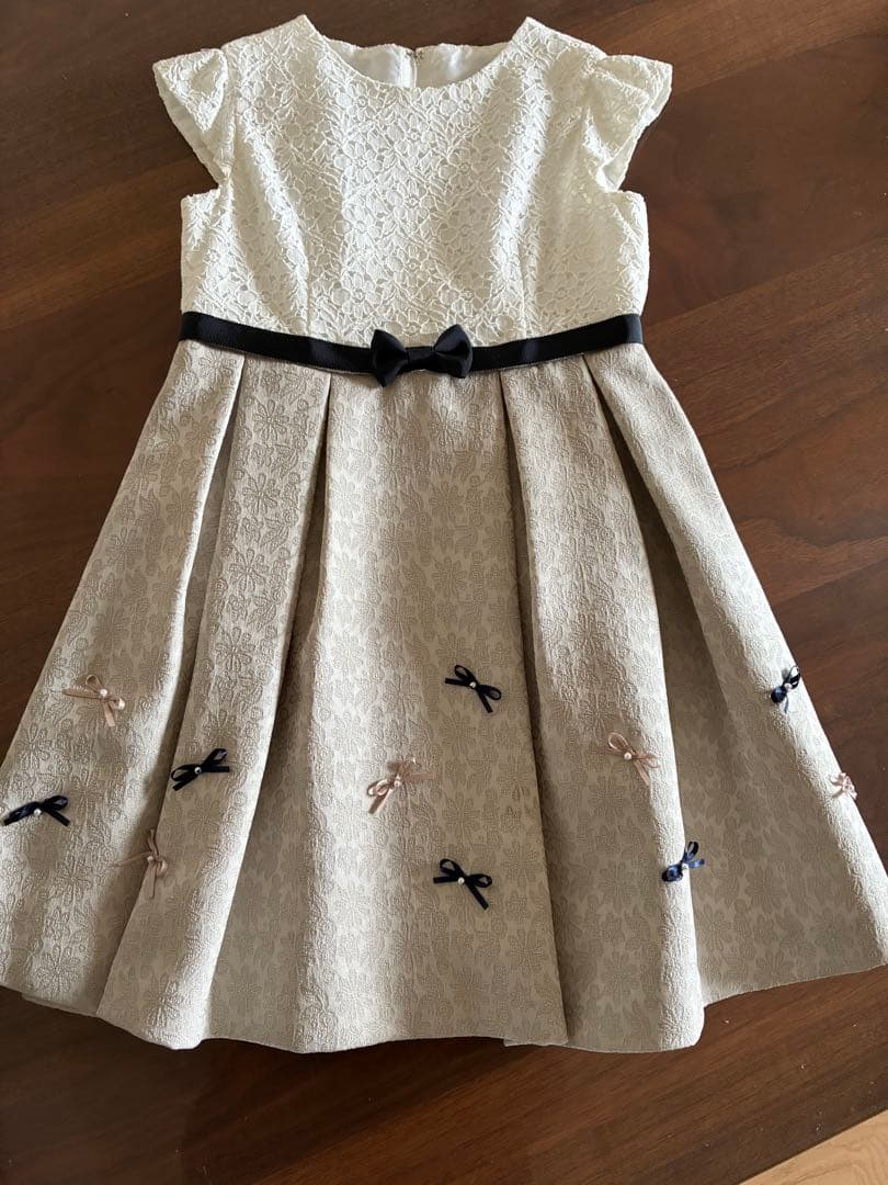 【美品】プティマイン　セレモニーワンピース　ジャケットセット　120