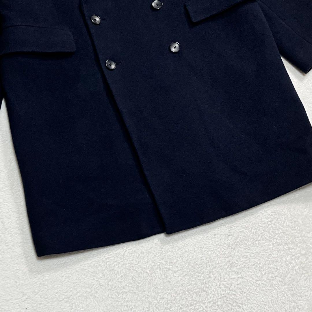 『B＆Yユナイテッドアローズ』メルトンチェスターコート ダブル ネイビー XL