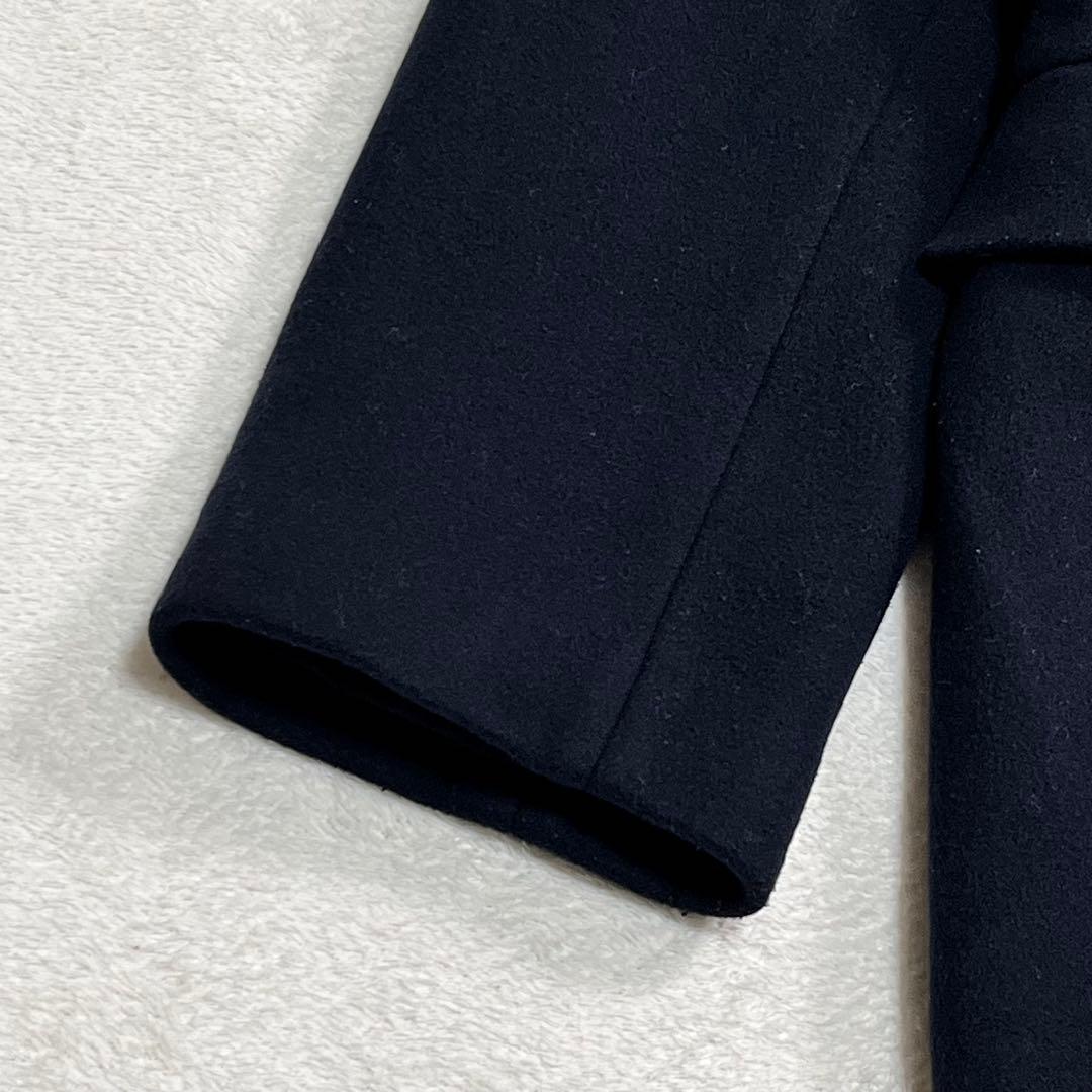 『B＆Yユナイテッドアローズ』メルトンチェスターコート ダブル ネイビー XL